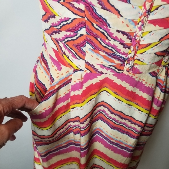 CHARLIE JADE SILK STRAPLESS DRESS. - Picture 5 of 7